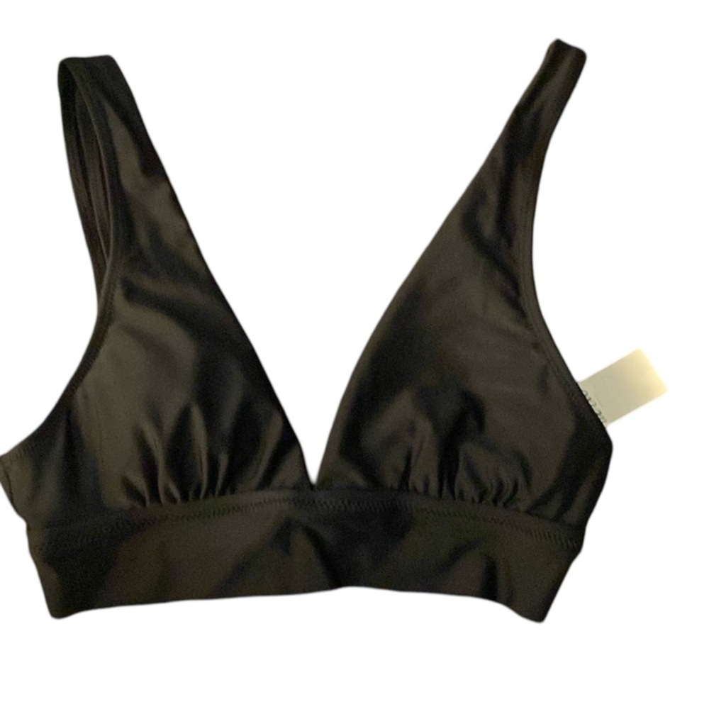 Aerie black bikini top size xs nwt